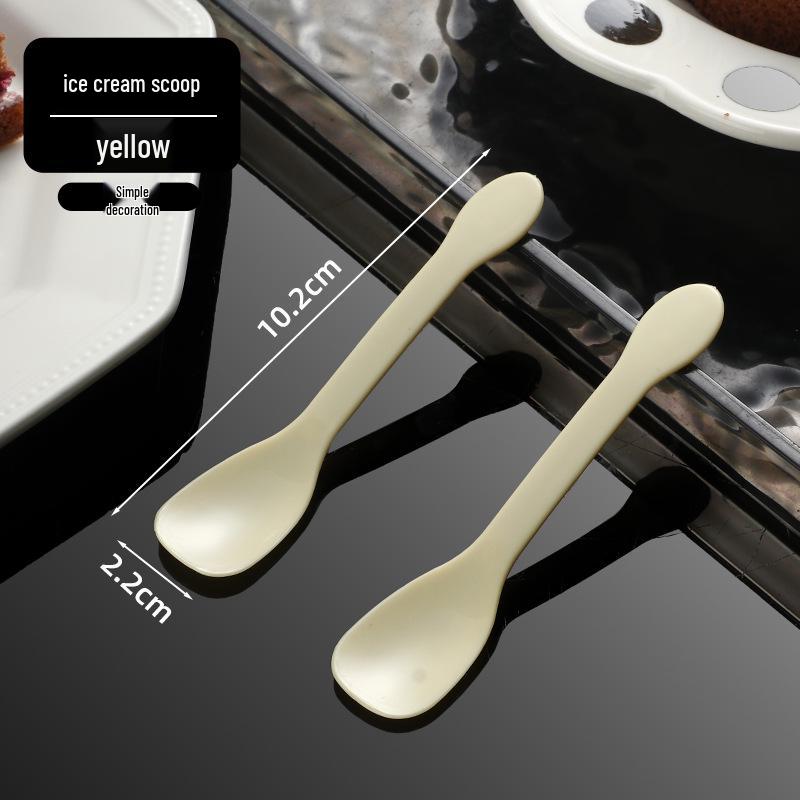 Disposable Individually Packaged Dessert Spoons for Ice Cream & Cake