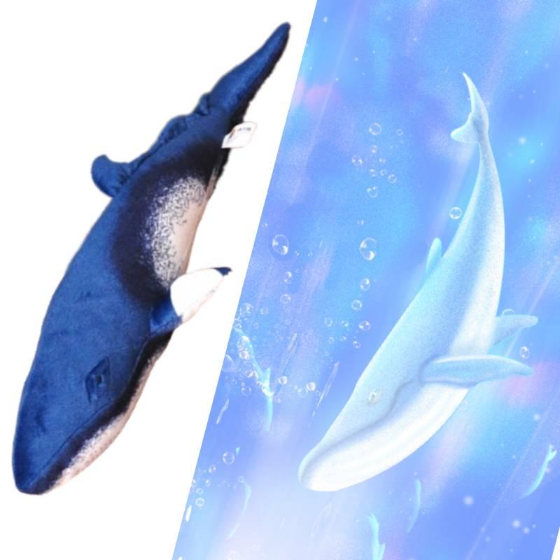 Wals Kuscheltier Meeres-Serie Nickierkissen Kleines Geschenk Blauwal Kuscheltier Kinder Lendenkissen