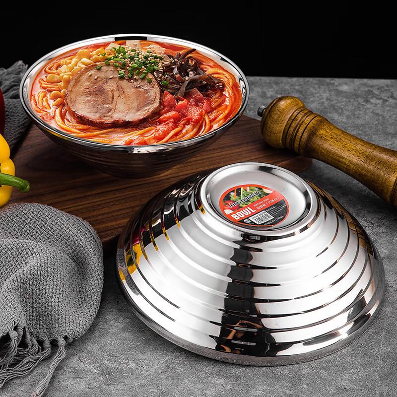 Wuhe 304 Stainless Steel Double-Layer Insulated Serving Bowl