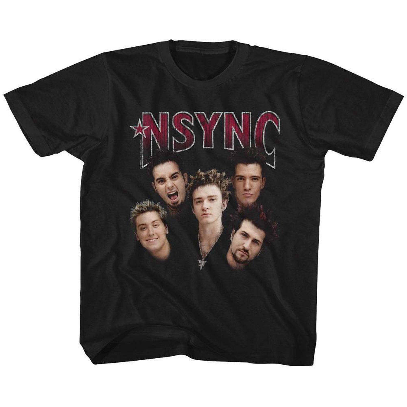 NSYNC Group Shot Black Youth T-Shirt S
