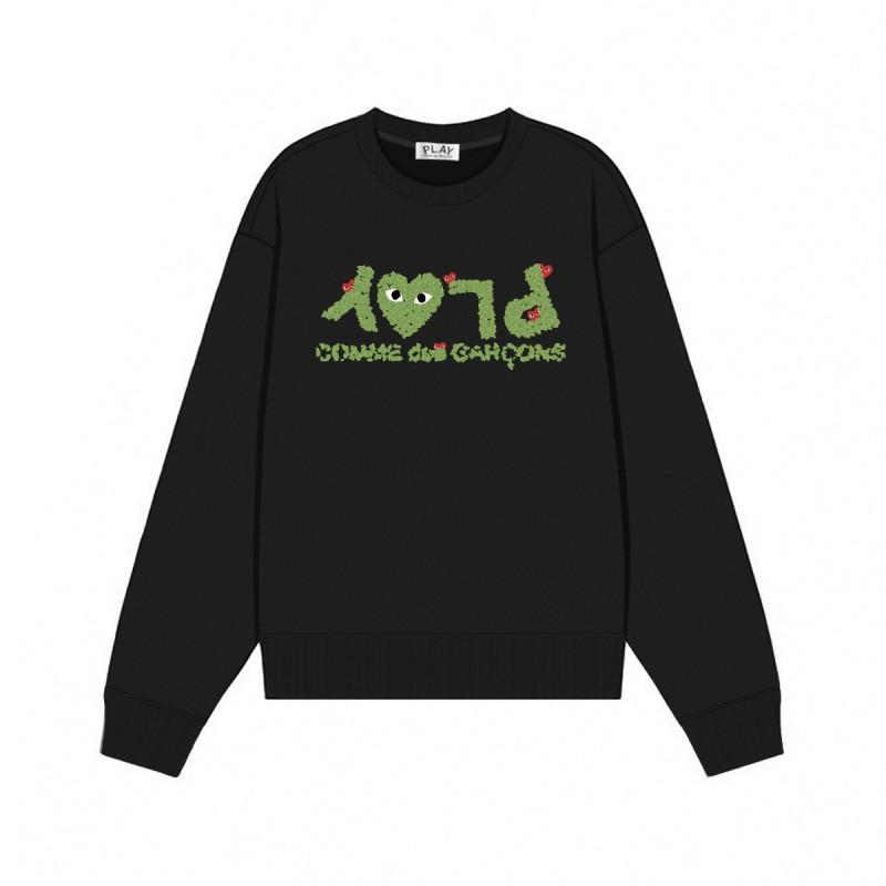 Relaxed Fit Cotton Sweatshirt With Heart Print Long Sleeve Crew Neck Fleece Lined Unisex Winter Casual Top