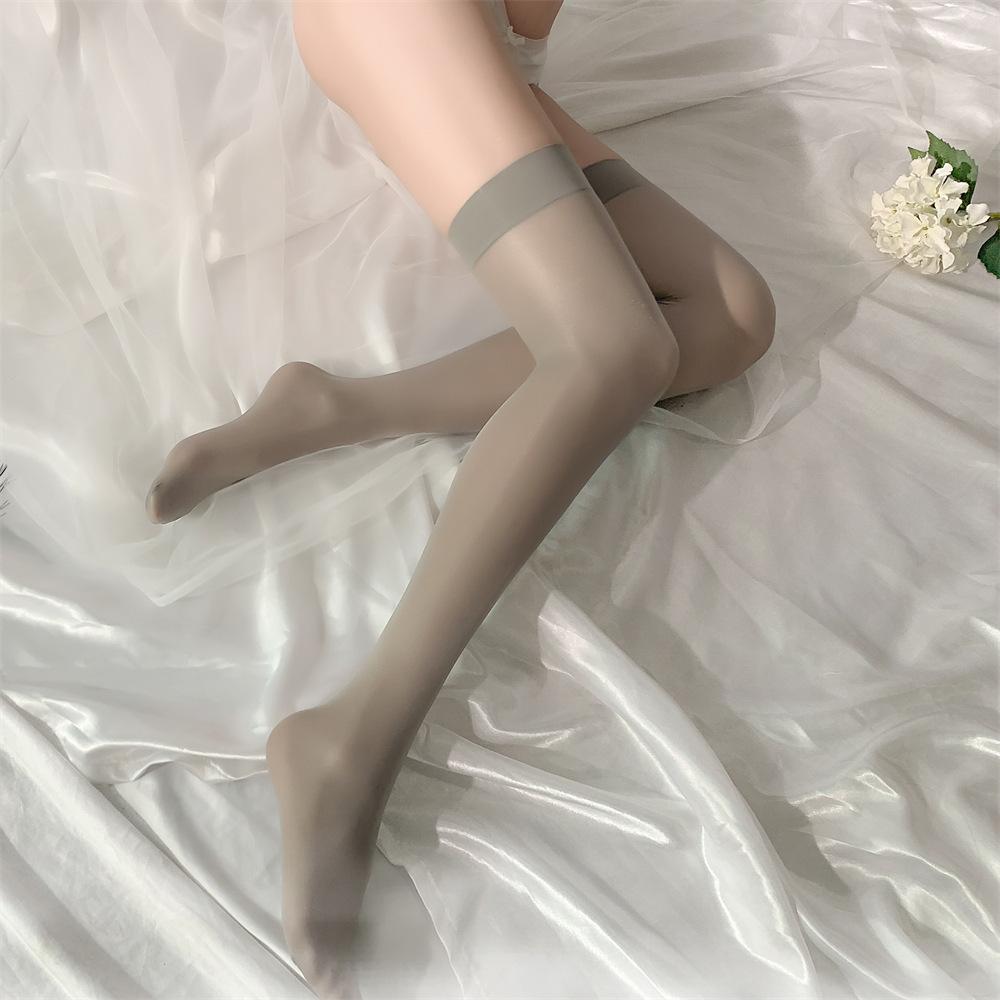 Thin Nylon Long Socks Stockings Transparent Japanese Style Thigh High Stockings Women Girls Lolita Knee High Socks