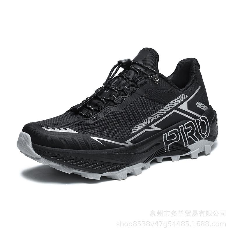 Off-road running shoes Outdoor performance Breathable mesh low-top hiking casual sports shoes Comfortable shock absorption