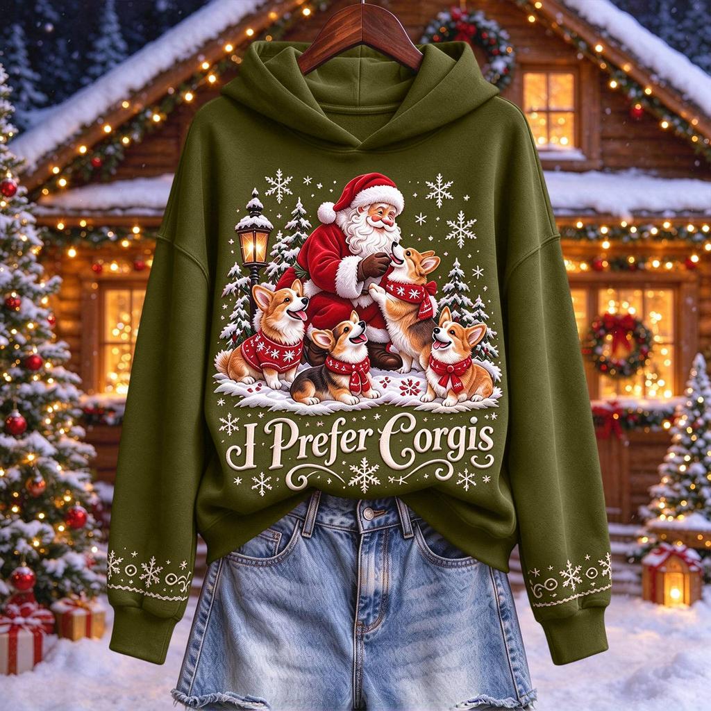 Herren Weihnachtspullover Hoodie, Lässiges Kapuzensweatshirt für die Feierparty und Winterkleidung