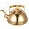 Stainless Steel Household Teapot with Built-in Strainer Ergonomic Handle for Easy Pouring Ideal for Family Gathering Afternoon
