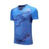 Unisex Schnelltrocknendes Drachenmuster Tischtennis-Uniformset - Sommer Kurzarm Sporttrikot für Training & Wettkampf