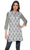Moomaya Printed Side Slit Short Kurta Tunic For Women Summer Wear Ladies