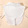 Women's Fashion Peach Heart Embroidered Collar, Professional Casual Versatile Decoration, Chiffon Fake Collar