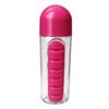 2-in-1 Bottle and 7 Compartment, Portable Outdoor Plastic Cup 600ml