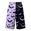 Men's Loose Fit Casual Shorts with Large Pockets Halloween Print