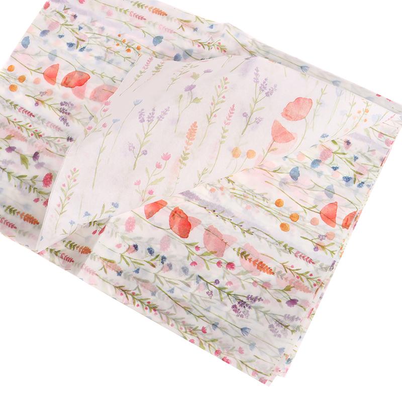 10 Sheets White Floral Paper Bouquet Flower Wrapping Paper Flower Wrapping Paper Cake Baking Gift