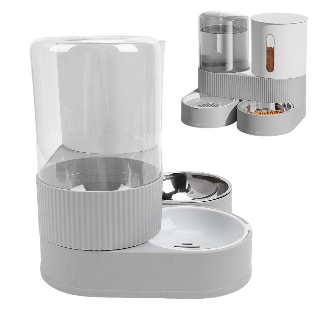 2 In 1 Cat Feed and Wat Dispens Lasting Freshness Large Capacity Automatic Pet Feed for Cats Dogs