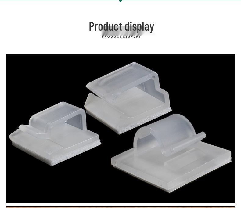 Adhesive Cable Wire Organizer Clip and Fixing Base