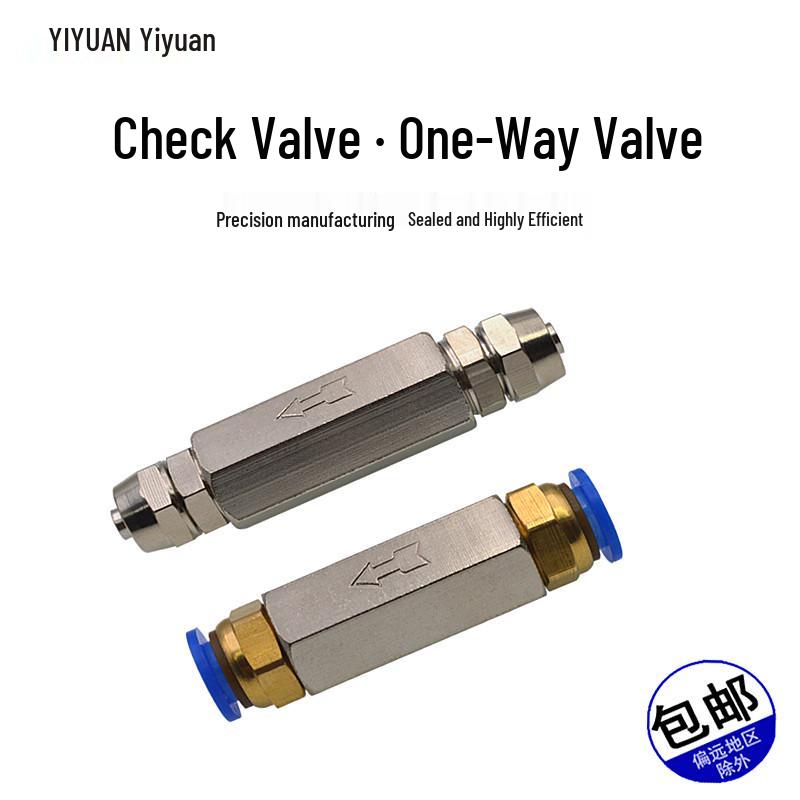 Pneumatic Air Compressor Check Valve Connector for Gas Backflow Prevention