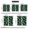 2pcs,2D Plane Printing Curtain Fabric Yellow and White Flowers Versatile 100% Polyester (without Rod) Art Deco Festive Use for