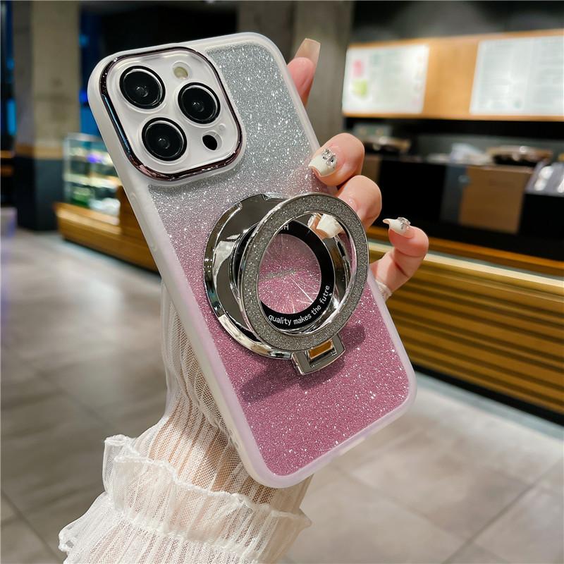 Applicable To Apple 15 Magnetic Phone Case Eye Protection Flash Powder IPhone 16 Promax Protective Case 1413 Full Package