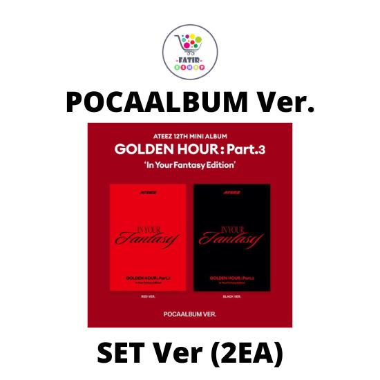 POCAALBUM Version ATEEZ 12. Mini-Album GOLDEN HOUR Teil 3 In Your Fantasy Edition