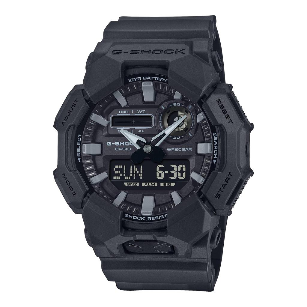 Casio Orologio da uomo G-Shock GA-010-1A1JF nero, plastica Biomass, modello nazionale ufficiale
