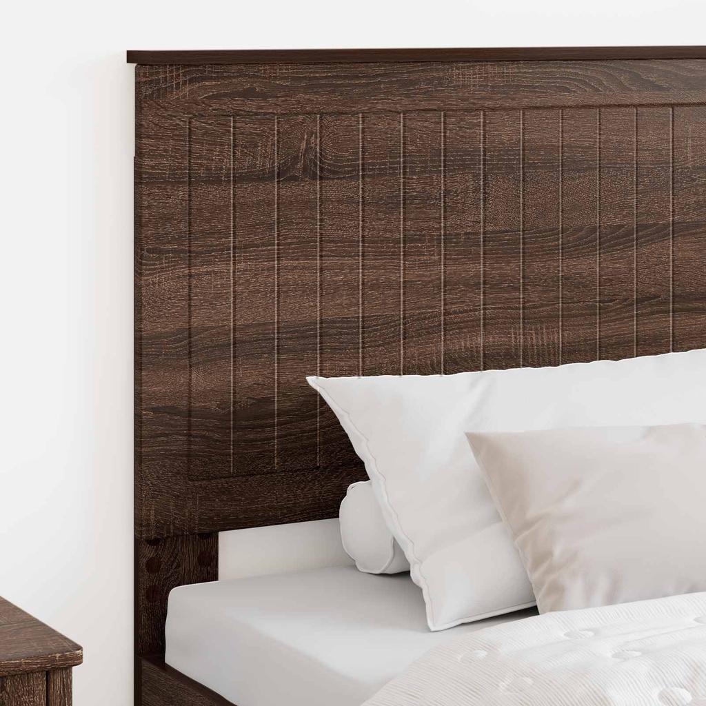Headboard in Brown Oak Look 100 cm Particleboard