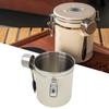 Vacuum Seal Coffee Bean Storage Container Stainless Steel Coffee Canister  For Coffee Beans
