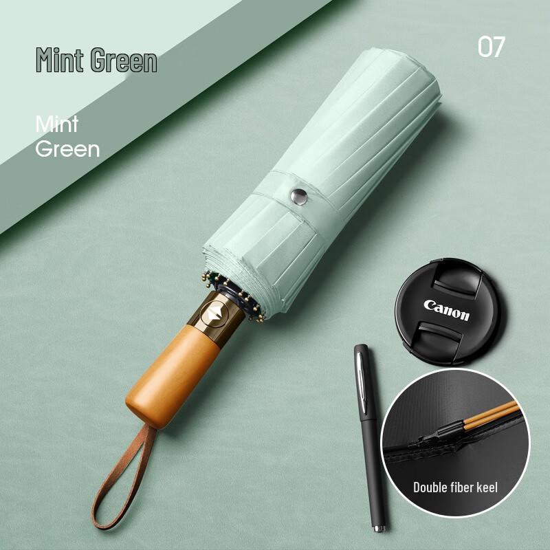 Yizhou Automatic Wooden Handle Folding Umbrella