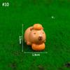 Mini Capybara Figure Ornament Desk Accessories Automotive Car Interior Ornament Resin Figure Miniature Model Animals Decoration