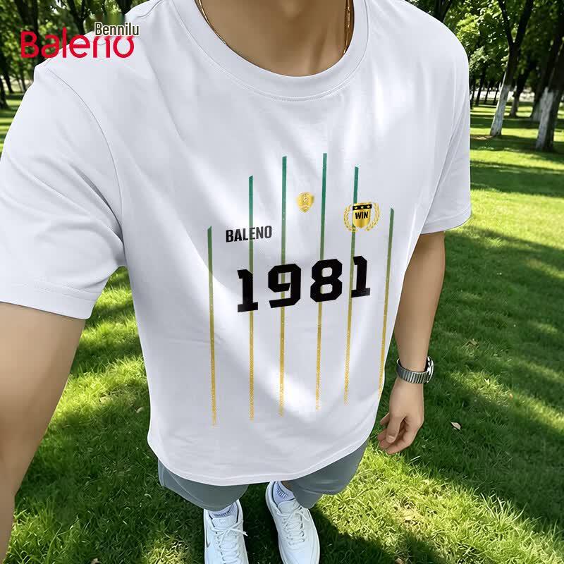 Baleno Men s World Cup Pure Cotton Short Sleeve T-shirt 4XL