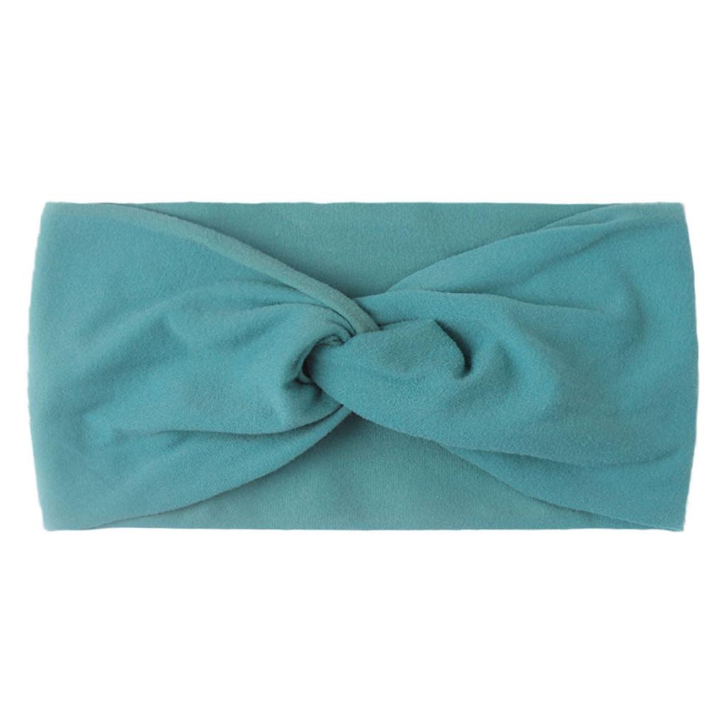 Children's Baby Hairband Cross-knotted Solid Color Hair Accessories Bow Hairband