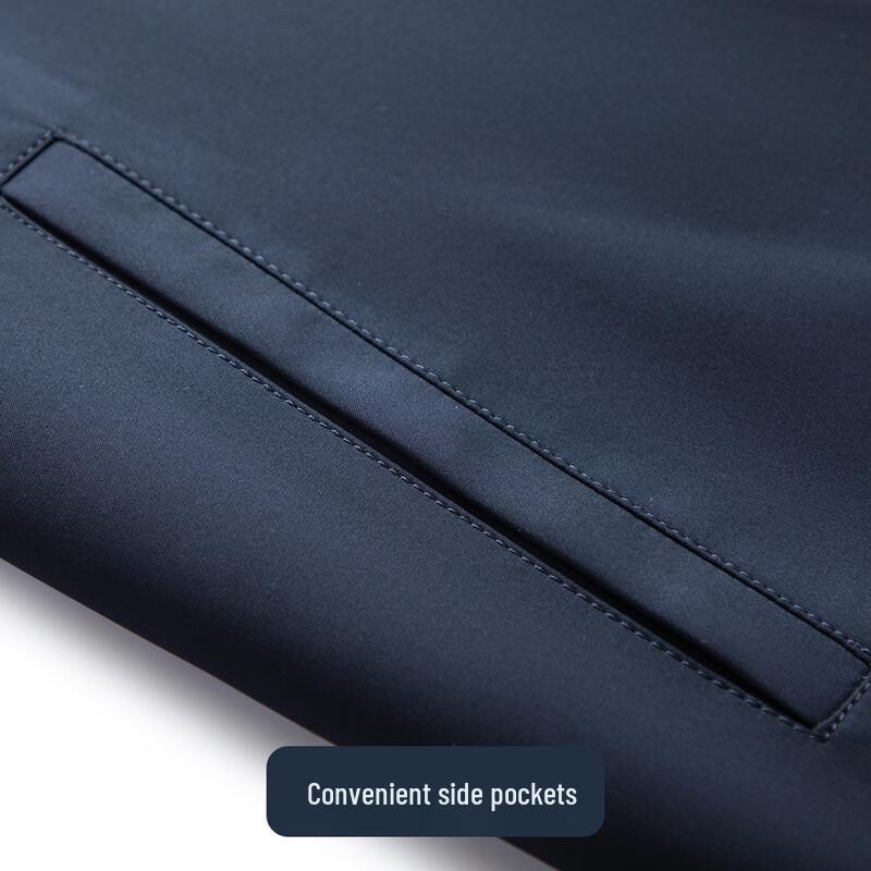 FORTEI Men's Business Casual Lightweight Windproof Lapel Jacket