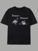 Funny Pigeon Pigeoff Meme Men's T Shirt Women Cotton Tee Streetwear Oversized Summer Spring Humor Novelty Gifts Loose Top Unisex