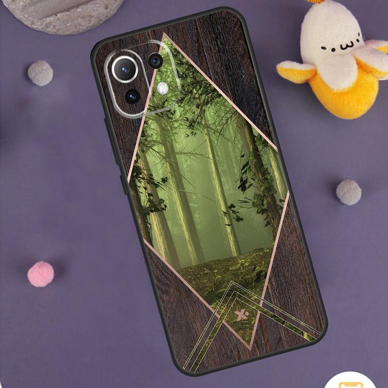 Forest Geometry Wood Nature Case For Xiaomi 15 Ultra 14 13T 14T 15T 17 Pro Max POCO F8 Ultra F5 F6 F7 X5 X6 X7 Pro Cover
