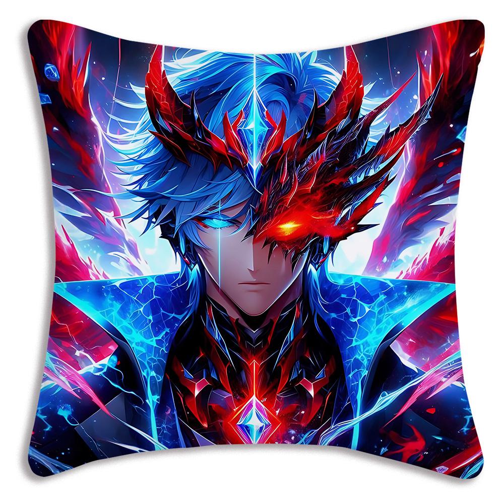 Anime For Tokyos Ghouls Pillow Covers Cartoon Sofa Decorative Home Double-sided Printing Short Plush Cute Cushion Cover
