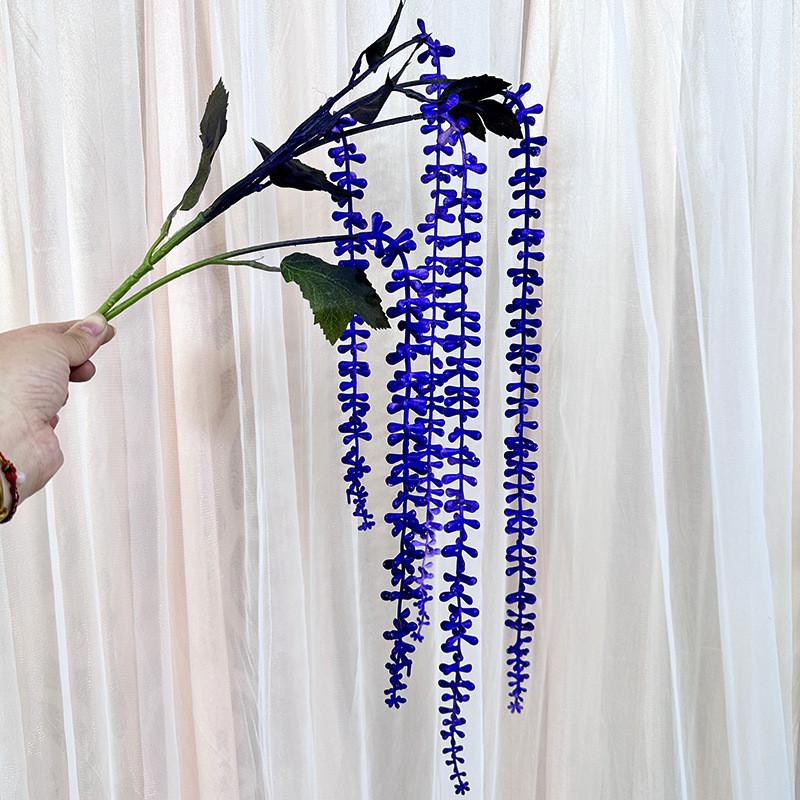 Faux Plant Wall Decor With Senecio Rowleyanus For Home Interior And Photography Use