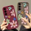 Cute Cartoon Flower Case For Samsung Galaxy S25 S24 Ultra S23 S22 Plus S21 S20 FE A15 A16 A26 A34 A35 A36 A54 A55 A56 5G Capa