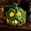 Halloween Ambient Light Cover 3D Printed Skull Pumpkin Candle Holder, Hollow Design Ornament Figurine, Multifunctional Lampshade for Party Favors