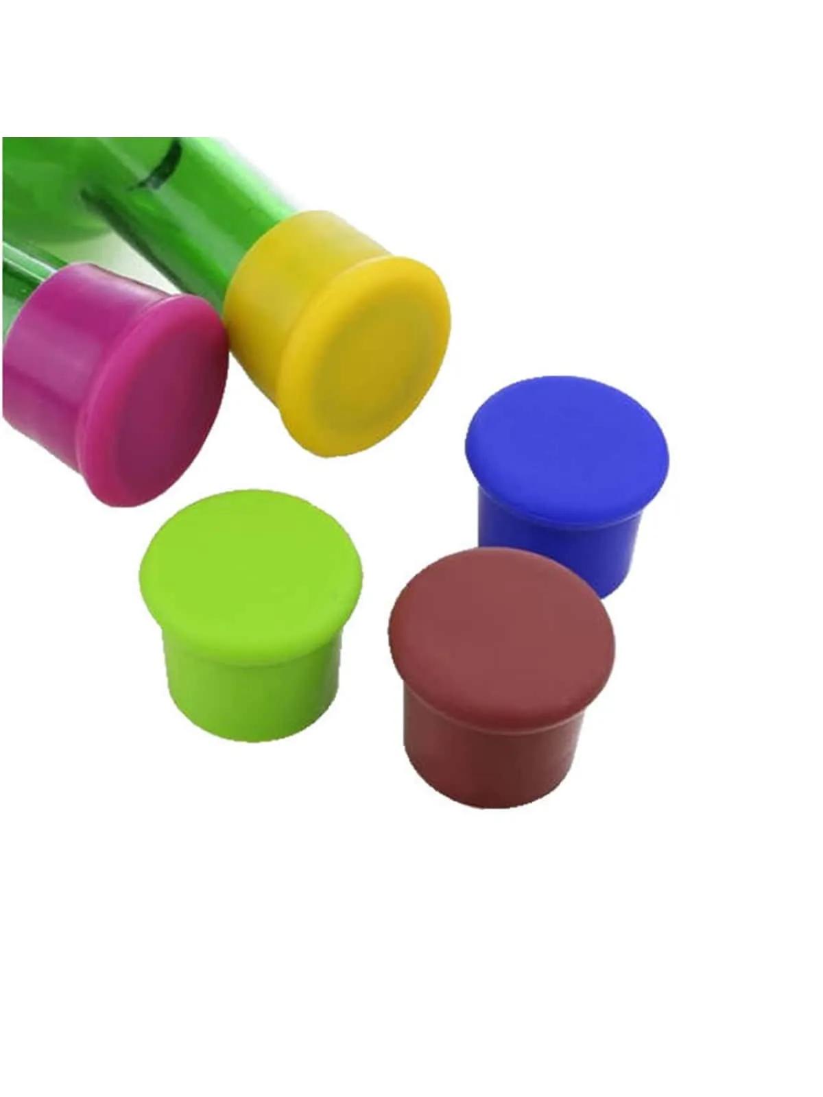 

1 шт. - Многоразовая силиконовая пробка для вина, герметичная бутылка виноградного вина, легко моется, герметичная пробка для пива и напитков