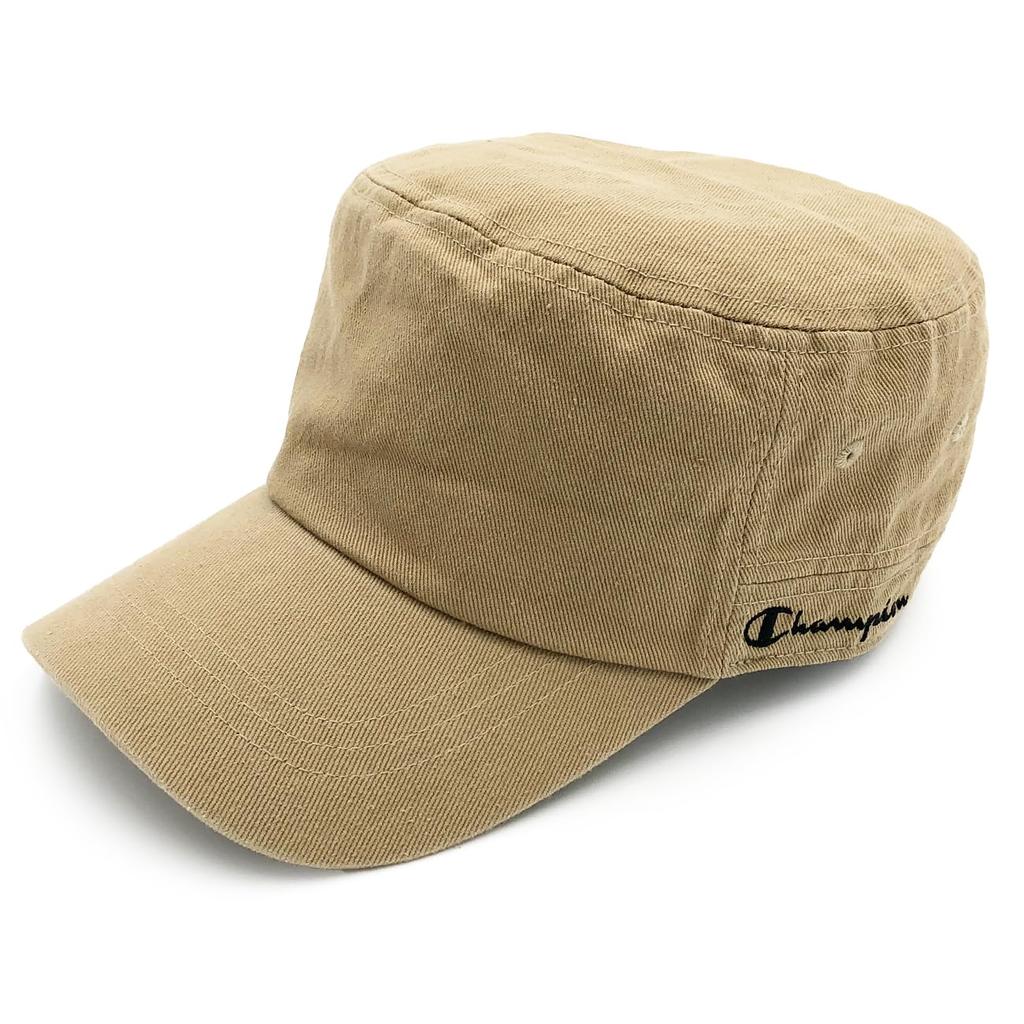 Champion Work and Black and Beige Size Cap, Men's Women's, 100% Cotton, (JP, Chart, 59.0 Cm, 61.0 Cm, Beige)