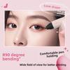 Rotate Eyeliner Stamp Integrated Black Brown Dual-Tip DIY Eyeliner Wing Stencil Waterproof Smudge-Proof Longwear Liquid Pen