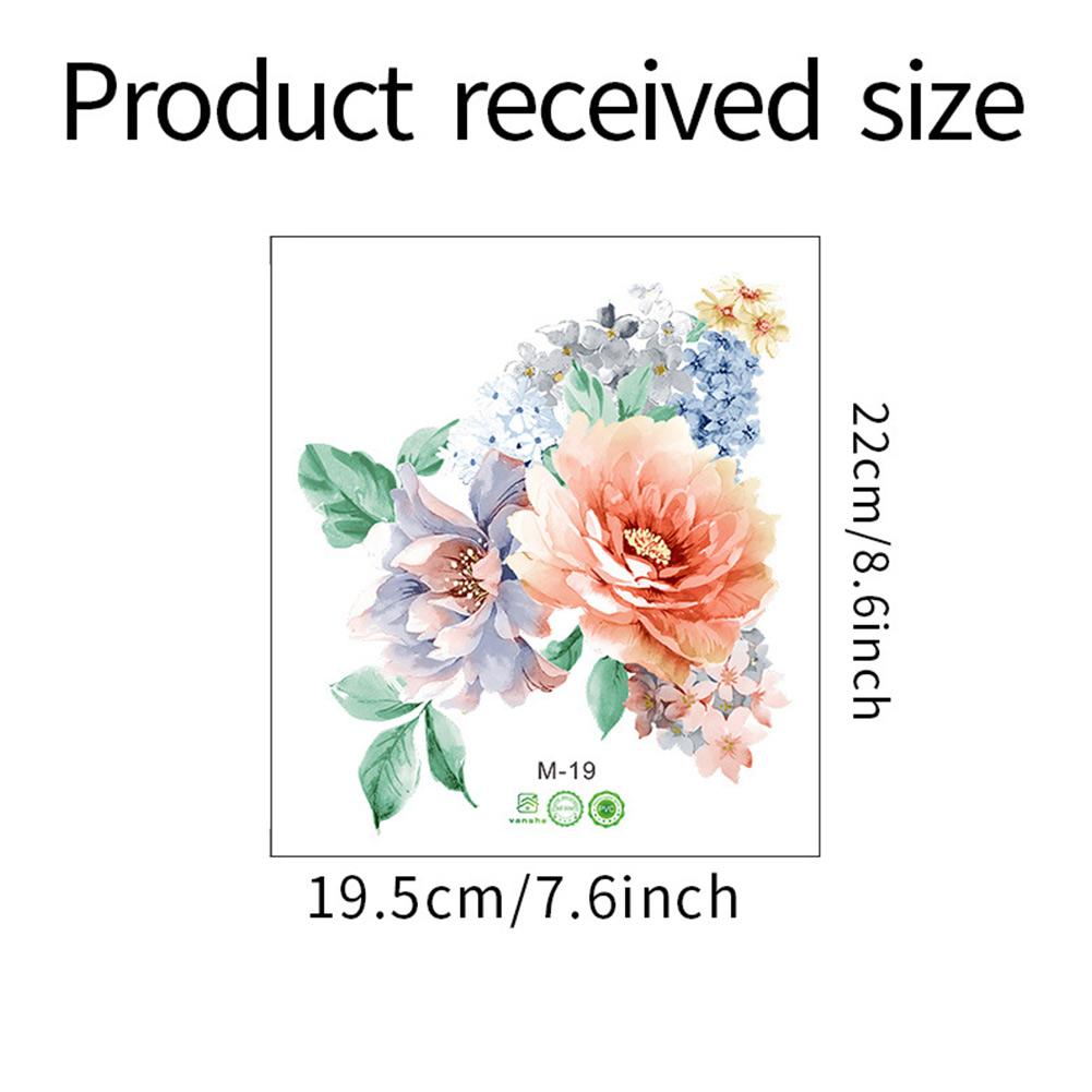 Wall Sticker Cupboard Stickers Flower Shape PVC Romantic