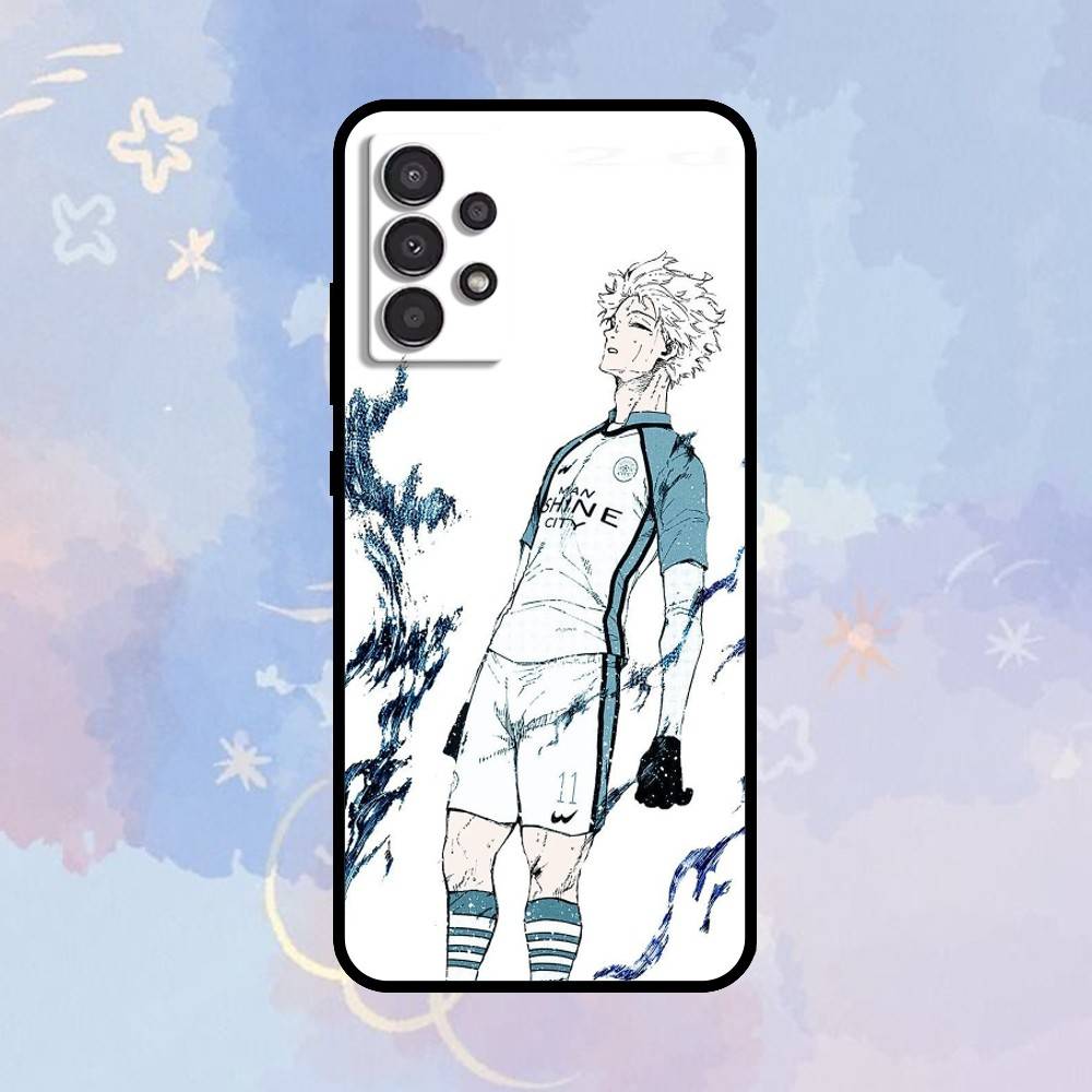 

AAA B-BLUE LOCKS S-Seishiro Nagi Чехол для телефона Samsung Galaxy A73, A72, A71, A70, A53, A52, A51, Другие Мягкий черный чехол Samsung a20s