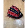 Used New baseball glove for softball black x red two-tone