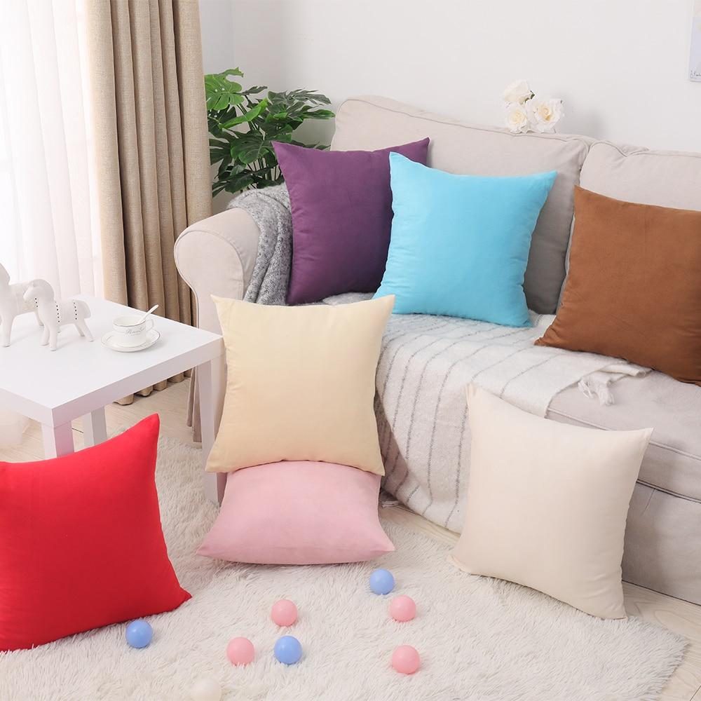 plain throw pillows