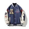 Trendige Marke Baseballuniform Herren Retro Amerikanische Jacke Locker Übergröße Paar Winter Baumwolle Baseball Herrenjacke