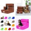 Luxurious Leather Dog Stairs For Small Dogs Perfect For Climbing Onto Sofas And Beds