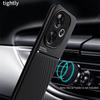 For Xiaomi Poco F6 5G Case Car Magnetic Holder Silicone Back Cover for Poco F6 F 6 6F PocoF6 5G Leather Texture Phone Fundas