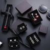 Elegant Black Square Jewelry Gift Box with Lid and Sponge Insert