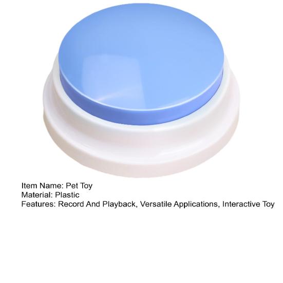 Pulsante per Addestramento Cani Pulsante Registrazione Vocale Buzzer per Addestramento Animali Domestici Registrazione e Riproduzione Seconda Volta Pulsante di Comunicazione Interattiva per Gatti e Cani