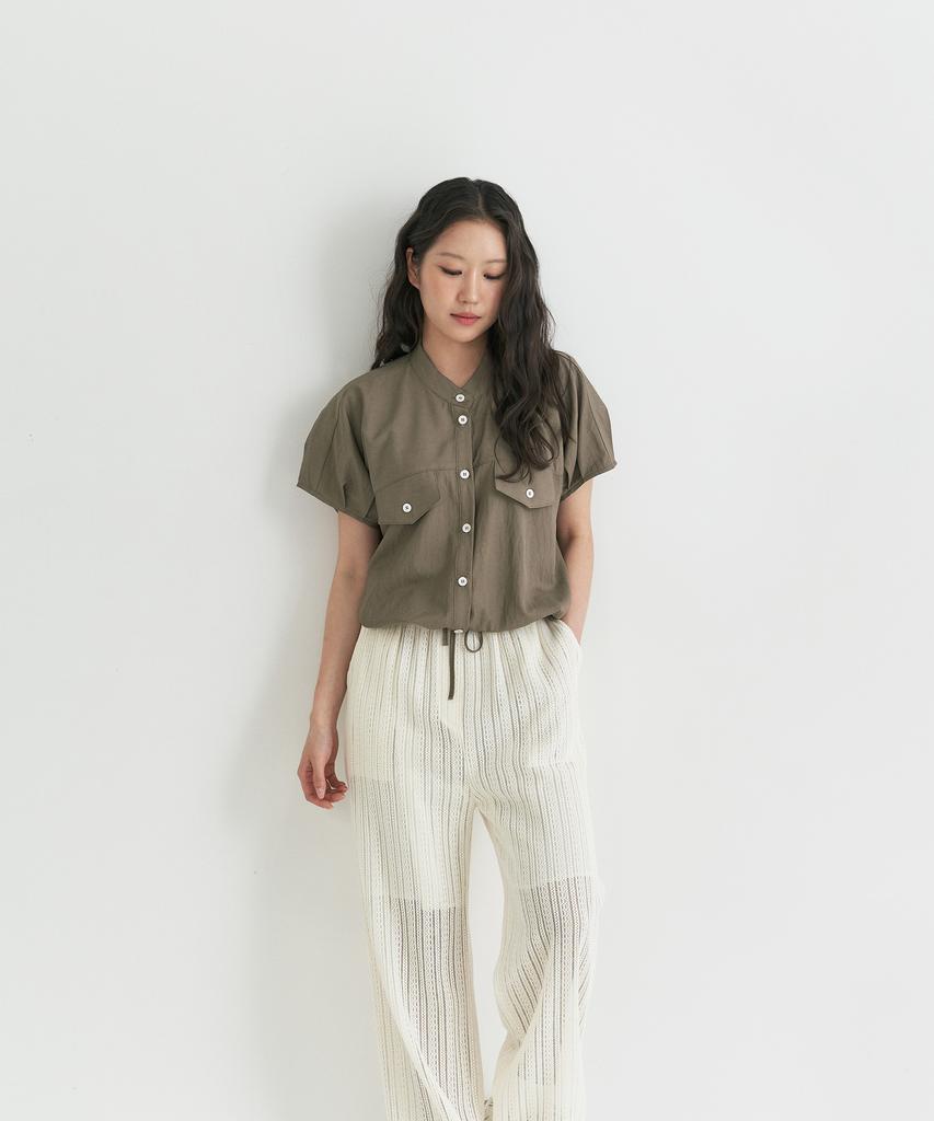 Peulleio Wide Fit Lace Pants _ Ivory