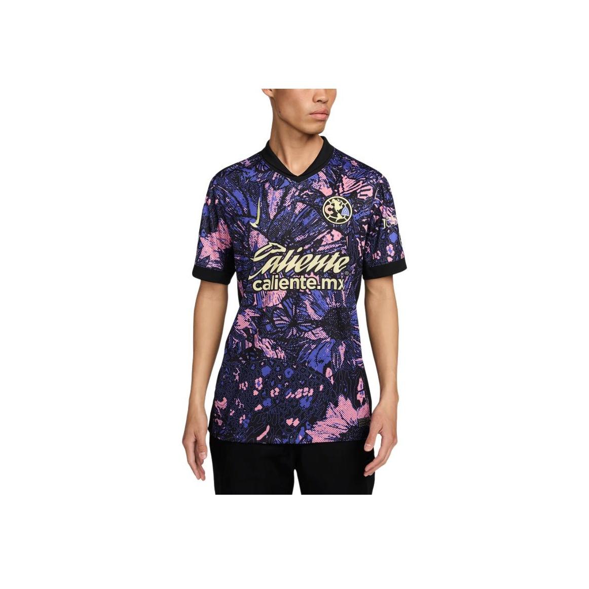Nike Club América Dri-Fit Stylish Comfortable Soft Versatile Short Sleeve Soccer Shirt Men tops Medium-Blue FQ4291-434 XL