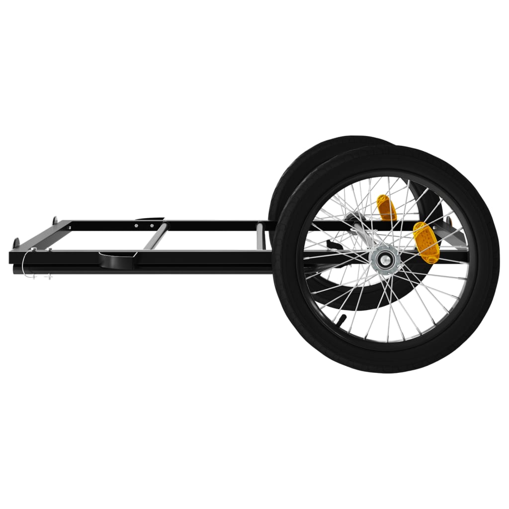Bicycle Trailer Black 135 x 68 x 37 cm Iron